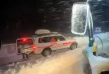 Muş'ta Kar Nedeniyle Mahsur Kalan 112 Acil Ambulans Ekipleri Kurtarıldı